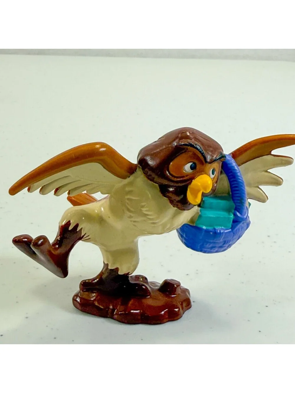 VTG Disney Winnie the Pooh Lot 7 Figures Owl Rabbit Christopher Robin Reading